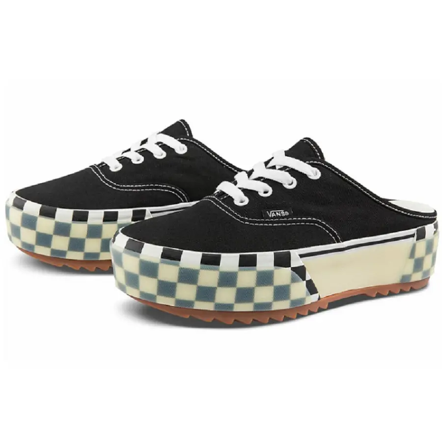 Giày Vans Authentic Mule Stacked 'Black' VN0A4BW18BM - Ảnh 5