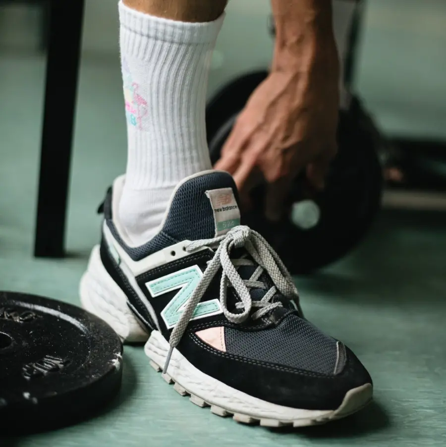 Giày New Balance 574 Sport 'Black' MS574GNB - Ảnh 5
