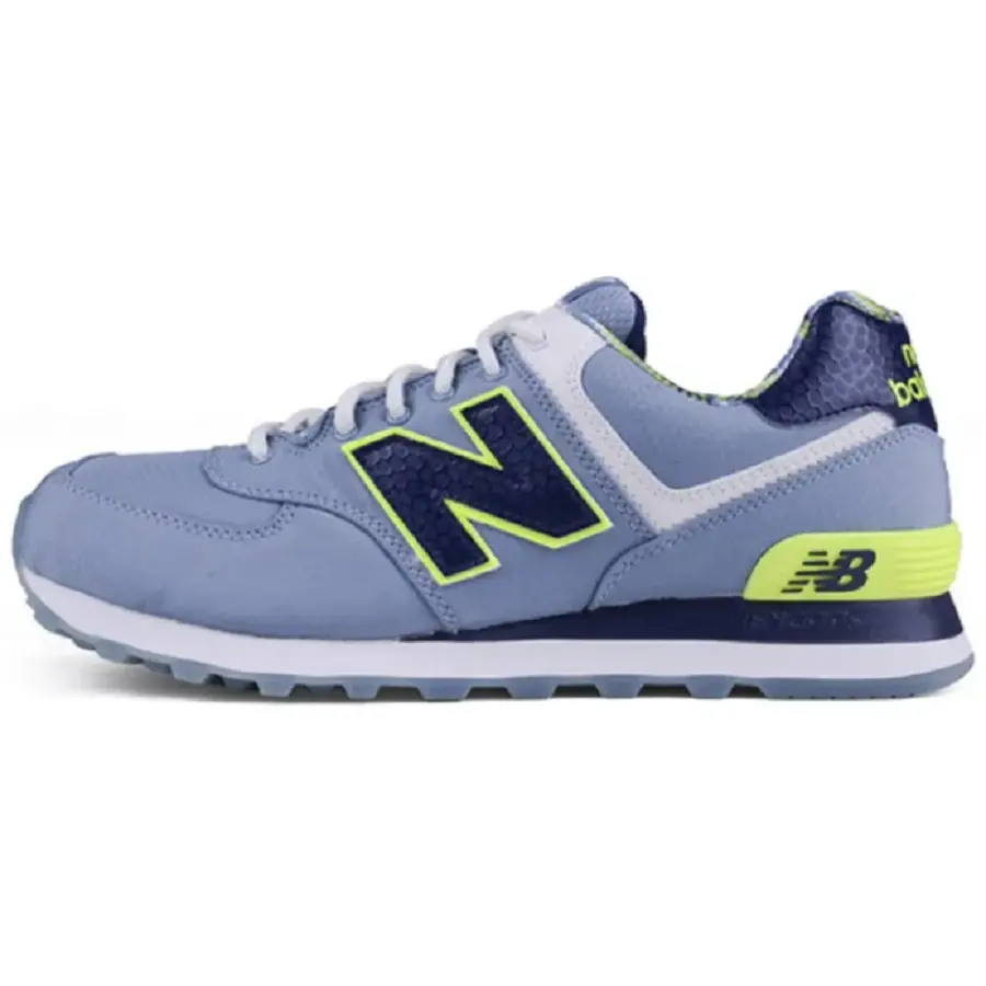 Alternative view of Giày New Balance 574 'Blue Gray Neon' ML574SBE