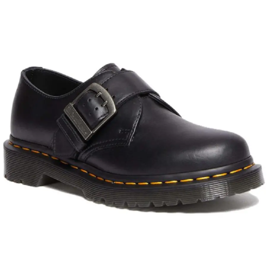 Alternative view of Giày Dr. Martens 1461 Buckle Pull Up 'Black' 31040001