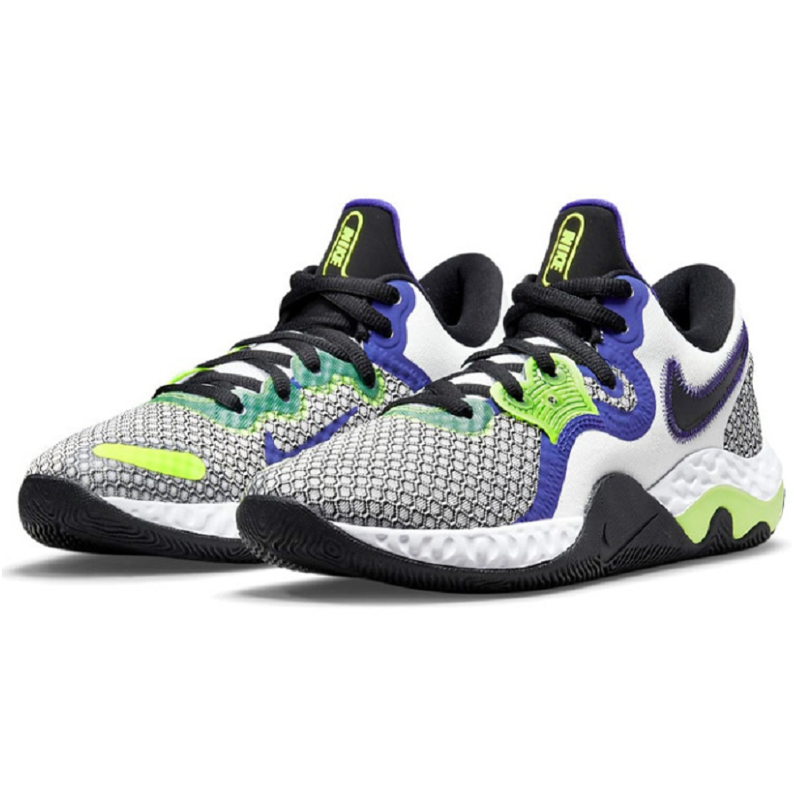 Giày Nike Renew Elevate 2 'White Volt Indigo' CW3406-101 - Ảnh 2