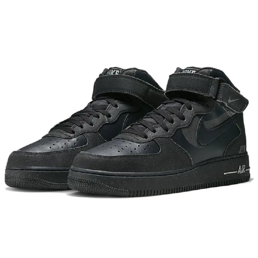 Alternative view of Giày Nike Air Force 1 Mid 07 LX Halloween 'Black' DQ7666-001