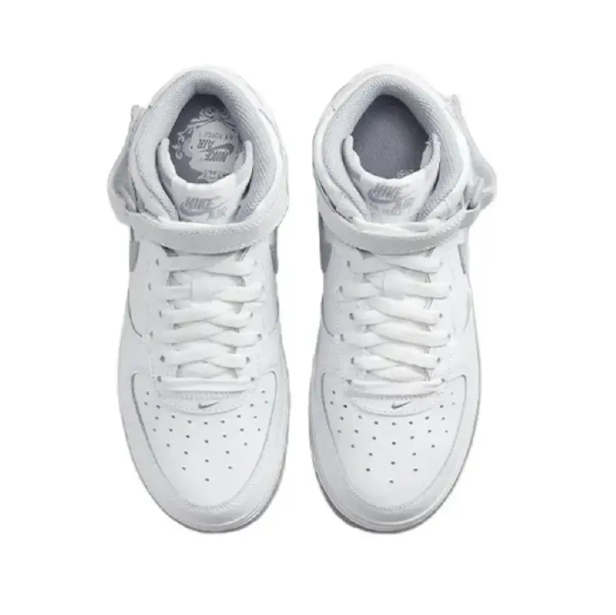Alternative view of Giày Nike Air Force 1 Mid LE GS 'White Wolf Grey' DH2933-101