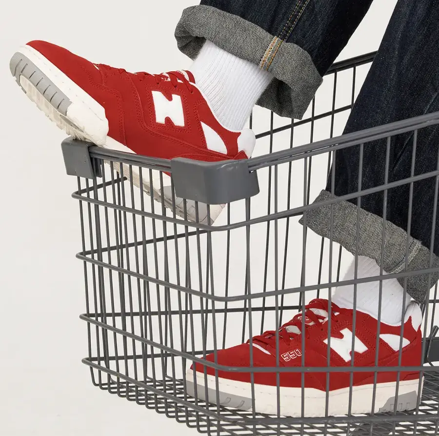Alternative view of Giày New Balance 550 Suede Pack Team 'Red' BB550VND