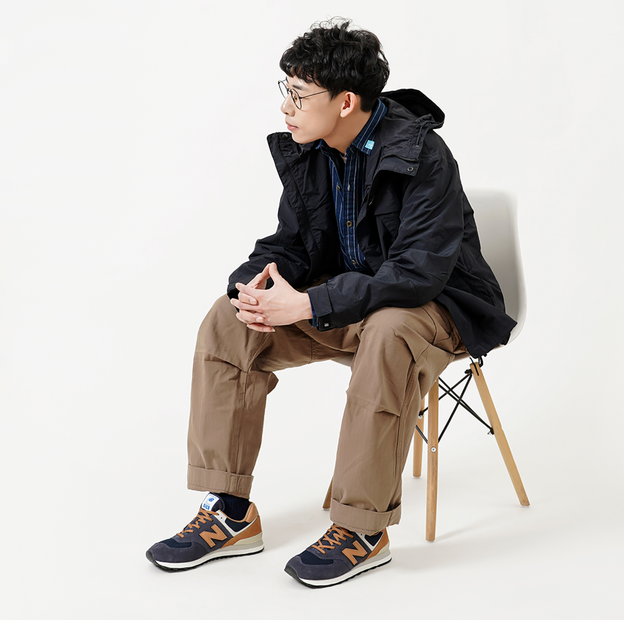 Giày New Balance NB 574 V2 'Blue Brown' ML574OT2 - Ảnh 5