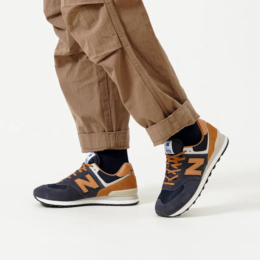 Giày New Balance NB 574 V2 'Blue Brown' ML574OT2 - Ảnh 4