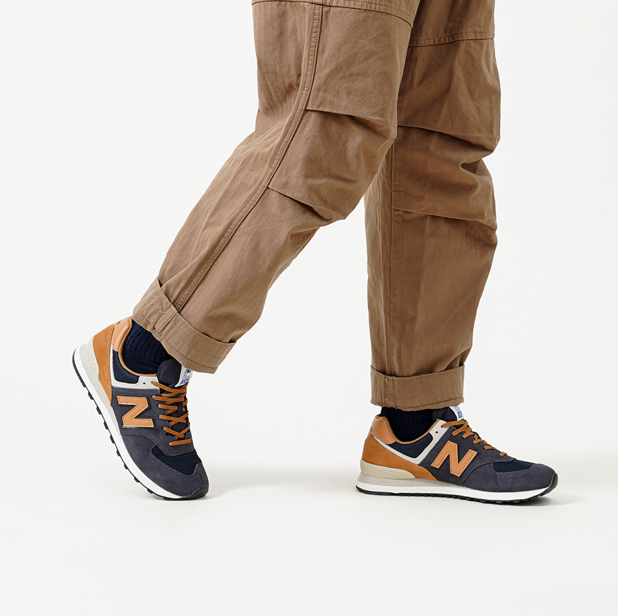 Giày New Balance NB 574 V2 'Blue Brown' ML574OT2 - Ảnh 2