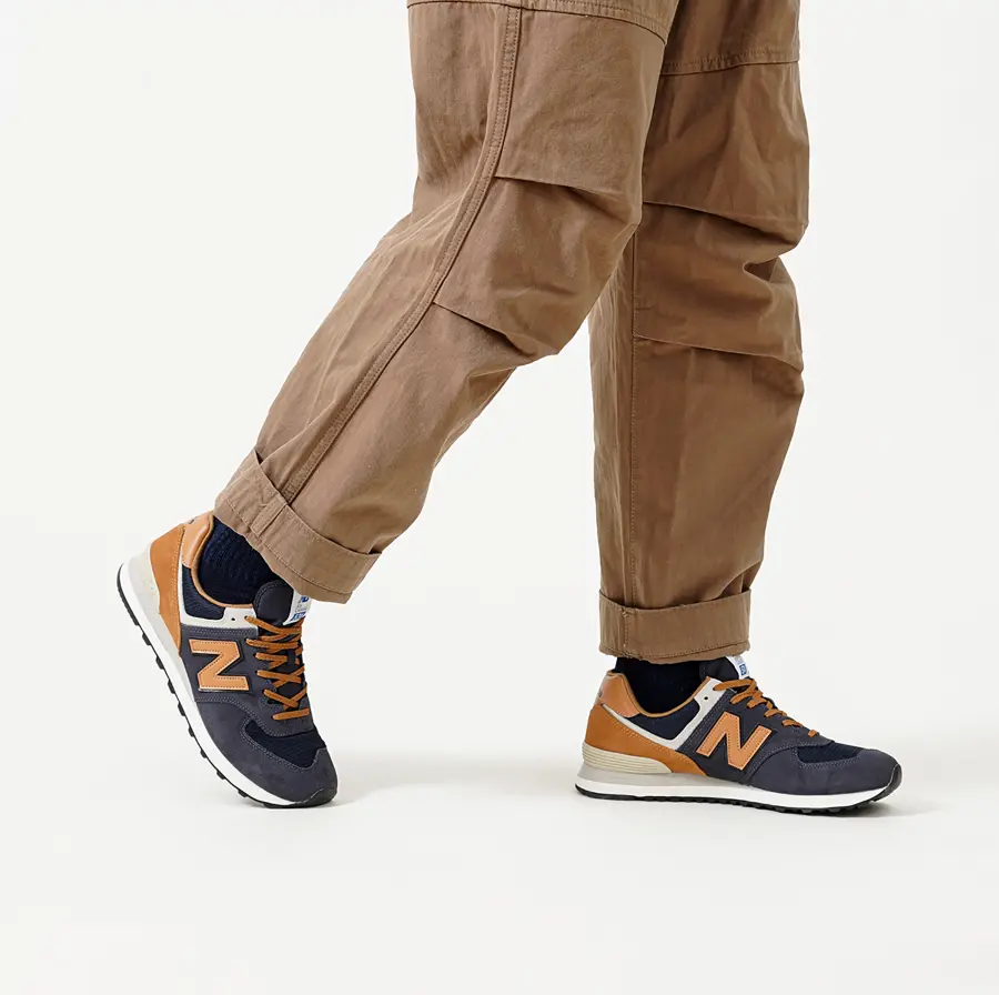 Alternative view of Giày New Balance NB 574 V2 'Blue Brown' ML574OT2