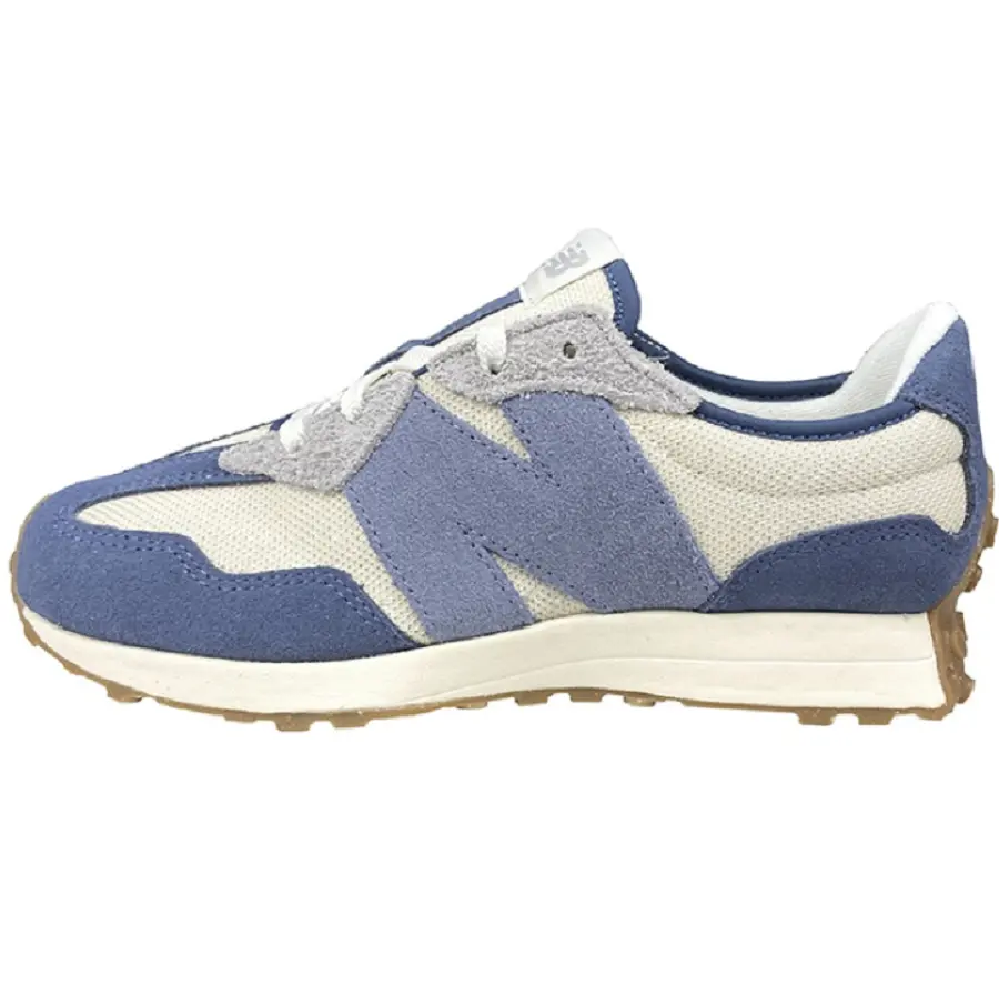 Giày New Balance 327 'Creamwhite Dark Blue' GS327RD - Ảnh 4