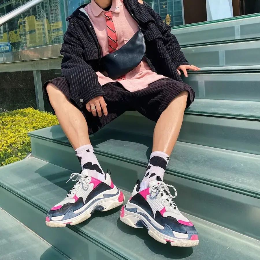 Giày Balenciaga Triple S Trainer 2018 'Pink' 524039W09O65671 - Ảnh 4