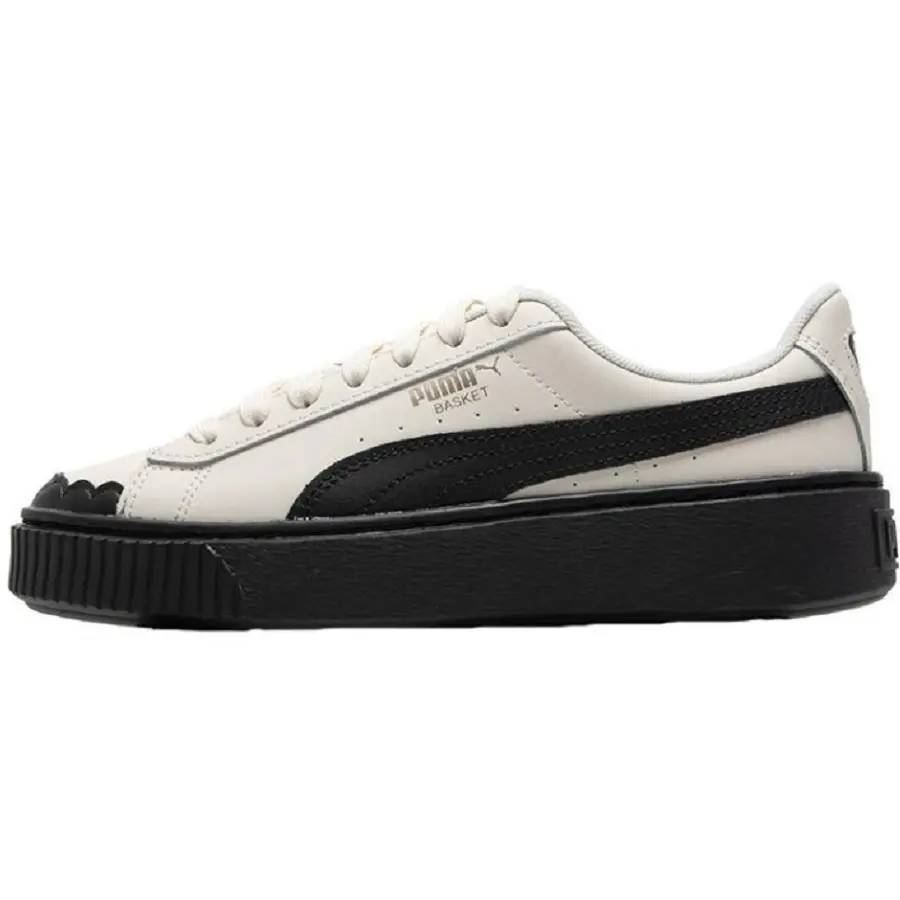Alternative view of Giày Puma Basket 'White Black' 397250-01