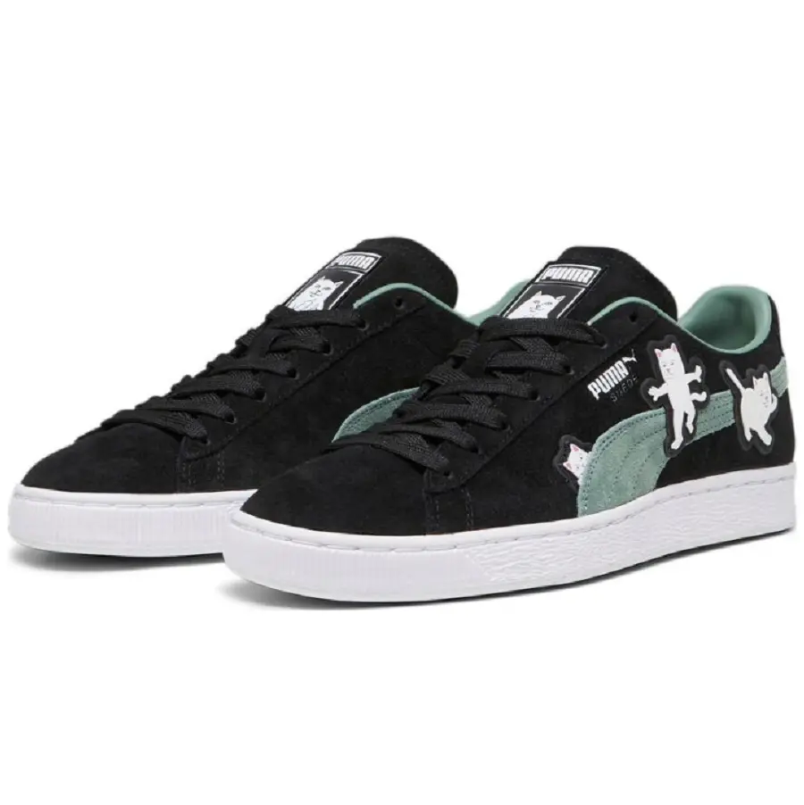 Giày Puma X RIPNDIP Suede 'Black' 393872-01 - Ảnh 3