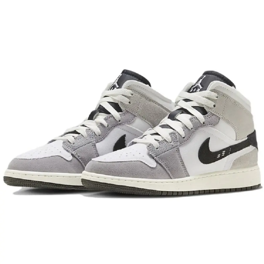 Alternative view of Giày Nike Air Jordan 1 Mid SE Craft 'Cement Grey' FD9091-002