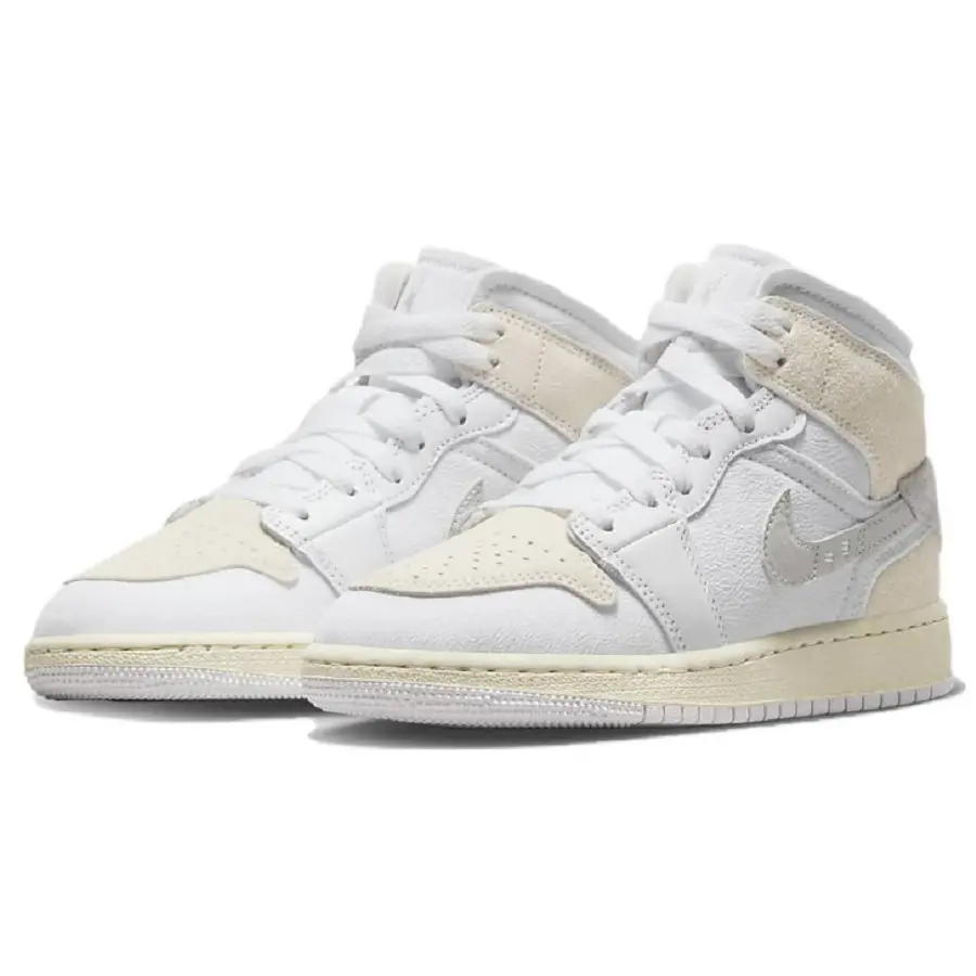 Alternative view of Giày Nike Air Jordan 1 Mid Se Craft "White" FB9142-120