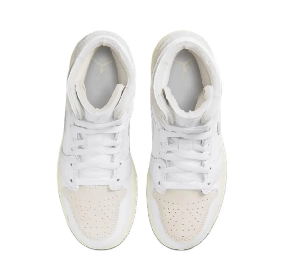 Giày Nike Air Jordan 1 Mid Se Craft "White" FB9142-120 - Ảnh 3