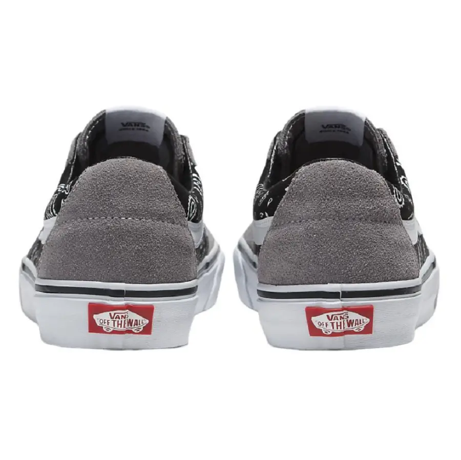 Giày Vans Sk8-Low Paisley Shoe 'Gray and White' VN0A5KXDBGJ - Ảnh 4