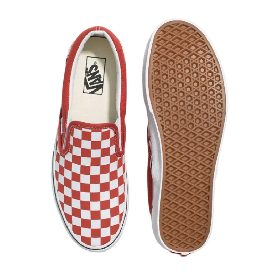 Giày Vans Classic Slip-On 'Red and White' VN000BVZ49X - Ảnh 4