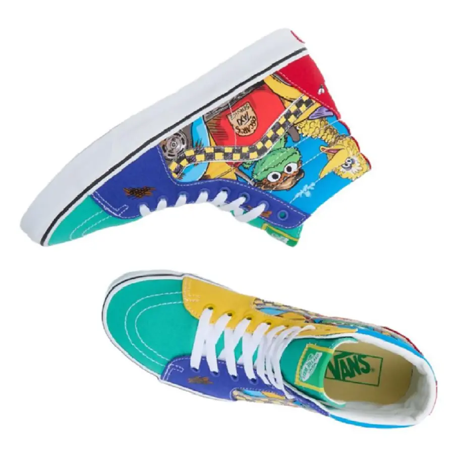 Giày Vans x Sesame Street SK8-HI 'Multicolour' VN000D5IBMB - Ảnh 3