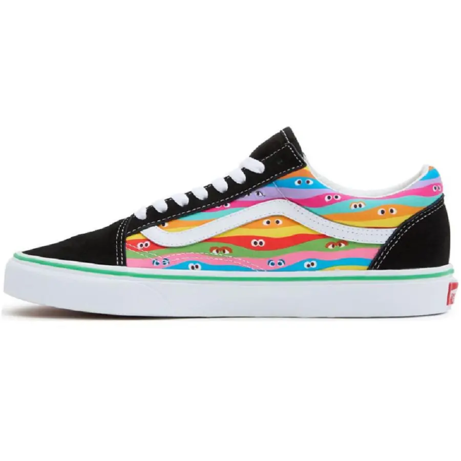 Giày Vans Sesame Street x Old Skool 'Rainbow Stripes' VN000D3HBMB - Ảnh 5