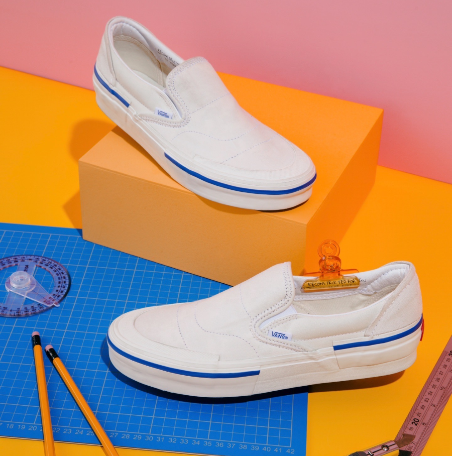 Giày Vans Slip-On Reconstruct 'White Blue' VN000BW4FS8 - Ảnh 5