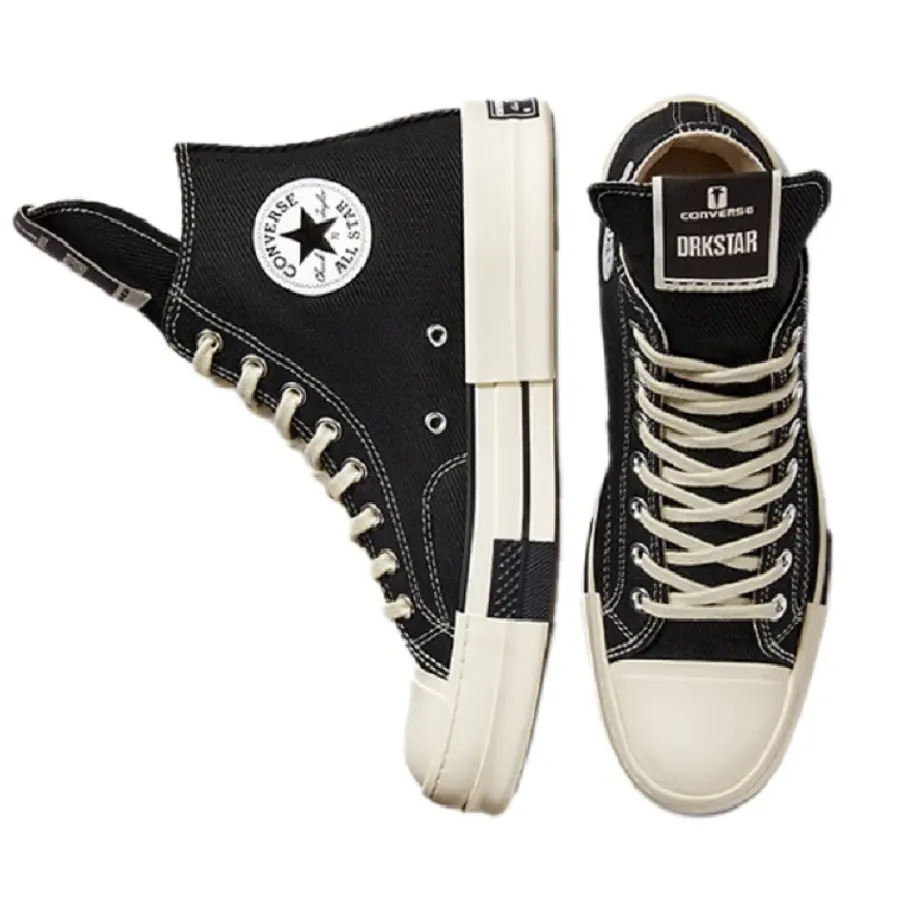 Giày Converse DRKSHDW x Chuck Taylor All Star 70 Hi 'Black' A00130C - Ảnh 5