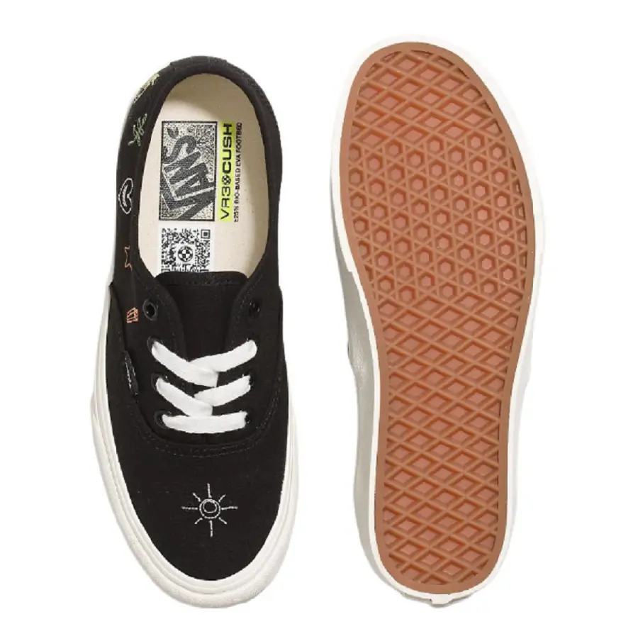 Giày Vans Mystical Embroidery Authentic VR3 'Black' VN0005UDBM8 - Ảnh 4