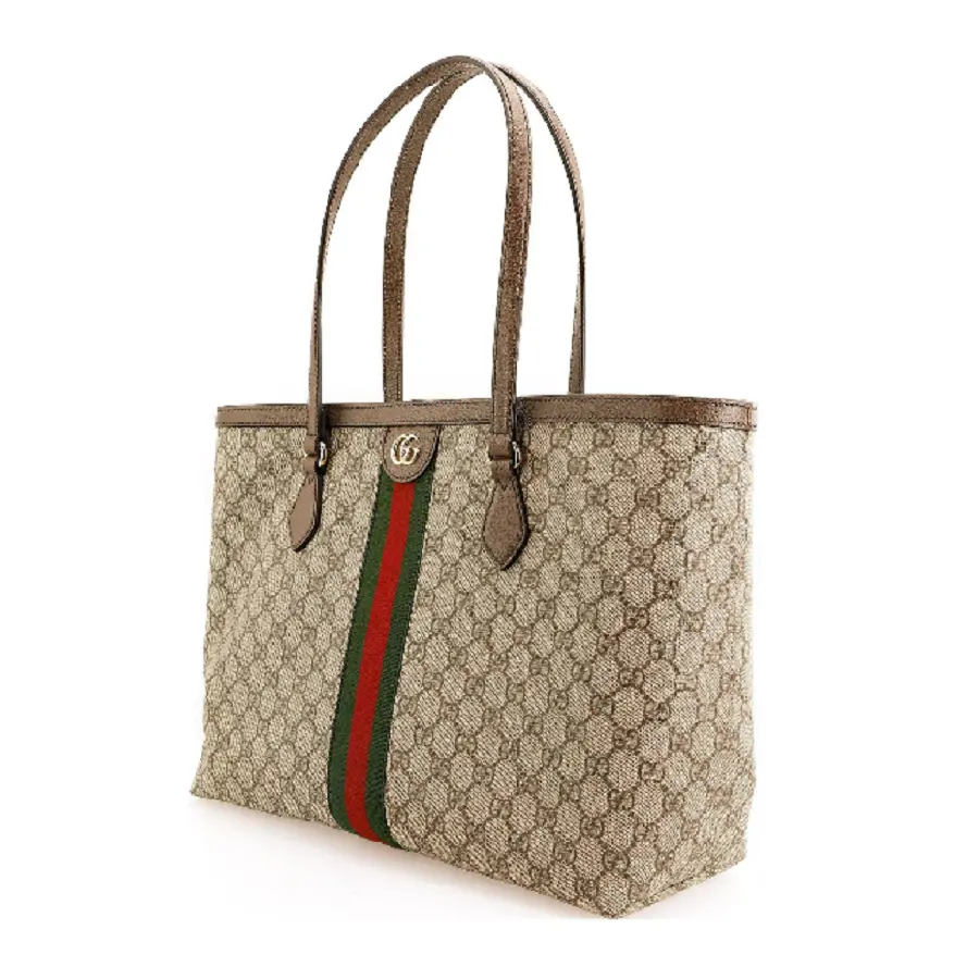 Alternative view of Túi Gucci Ophidia GG Medium Tote In 'Beige & Ebony' 63168596IWB8745