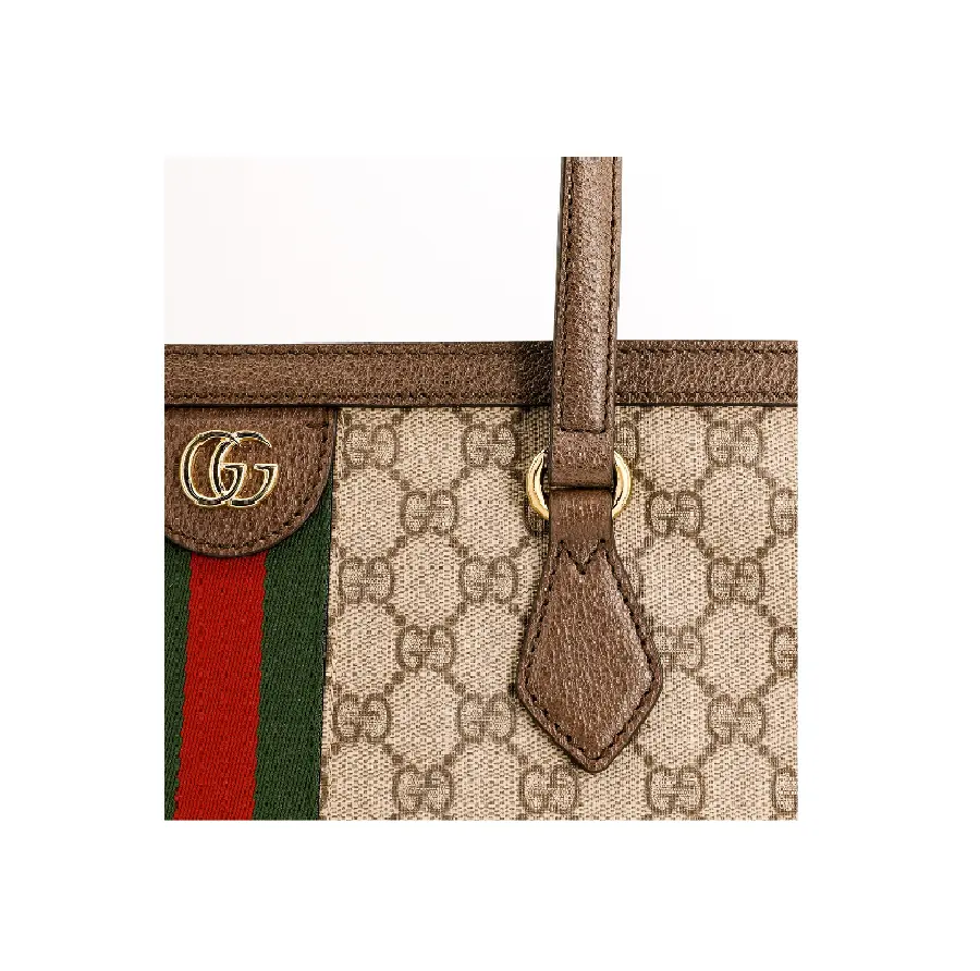 Túi Gucci Ophidia GG Medium Tote In 'Beige & Ebony' 63168596IWB8745 - Ảnh 3