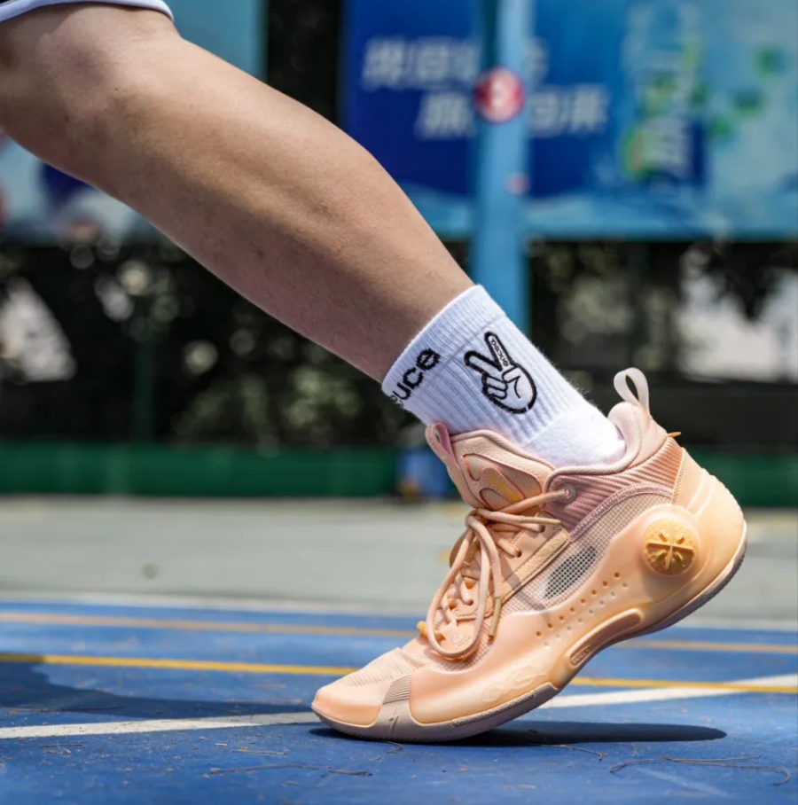 Giày Lining WOW 10 'Cream Orange' ABAS083-4 - Ảnh 4