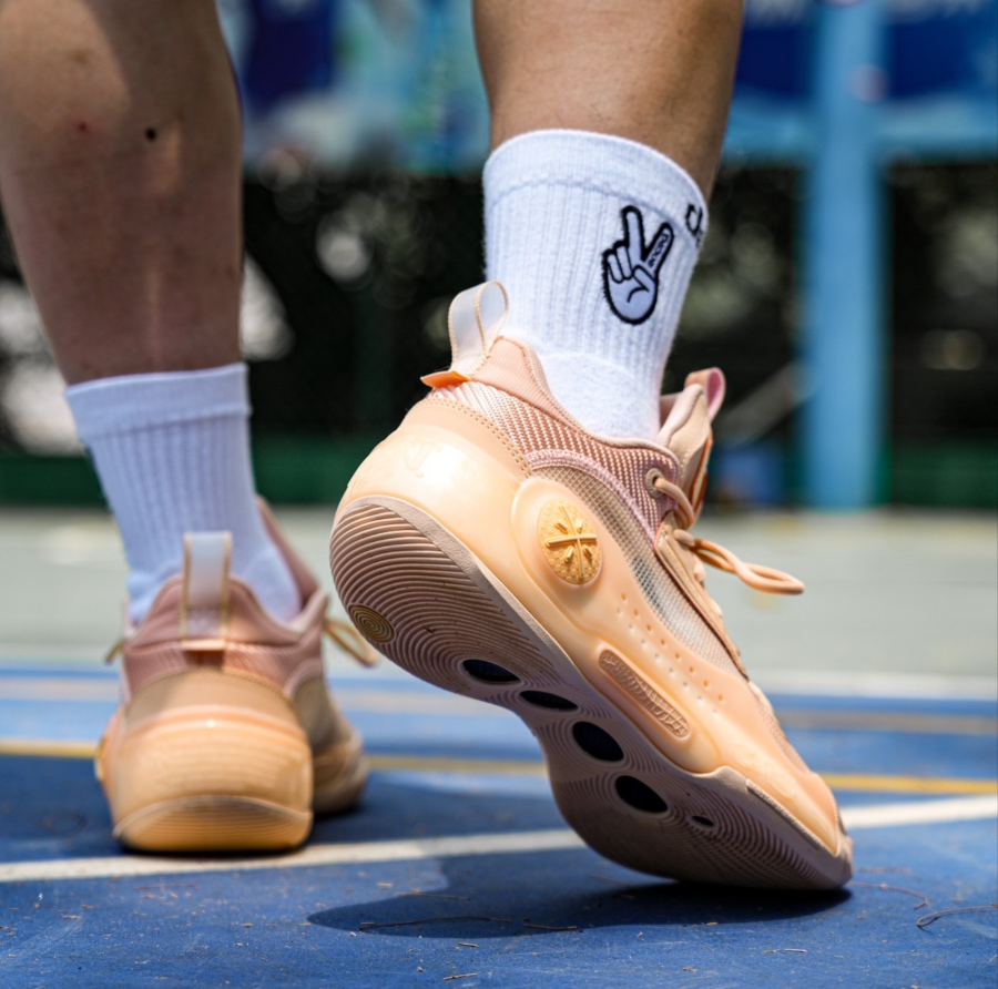 Giày Lining WOW 10 'Cream Orange' ABAS083-4 - Ảnh 5