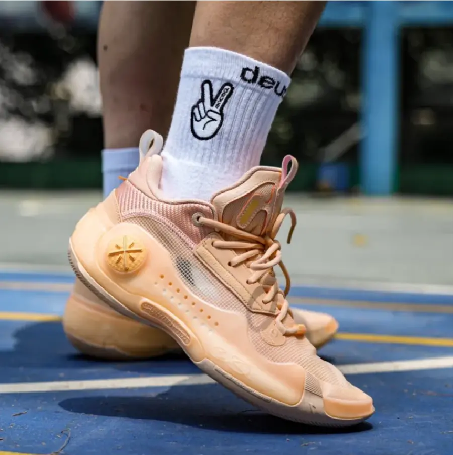 Giày Lining WOW 10 'Cream Orange' ABAS083-4 - Ảnh 3