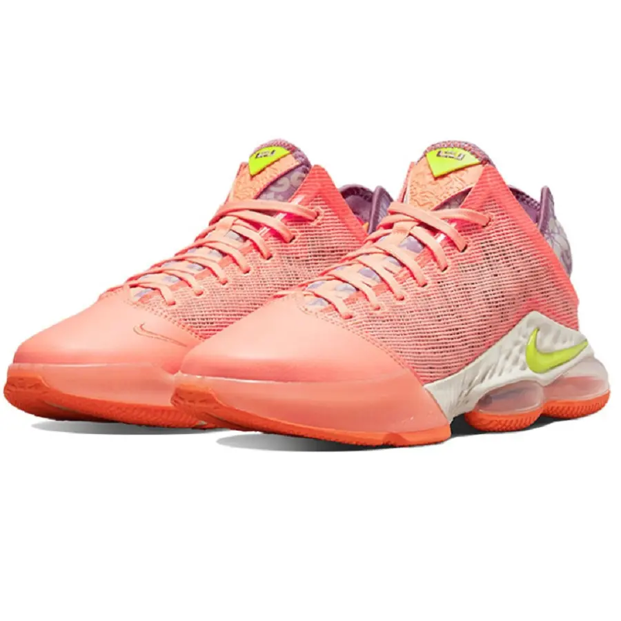 Alternative view of Giày Nike LeBron 19 Low EP Hawaii 'Pink Orange' DQ8343-600