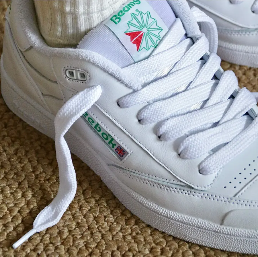 Giày beams x Reebok Club C 'White' 100033747 - Ảnh 4