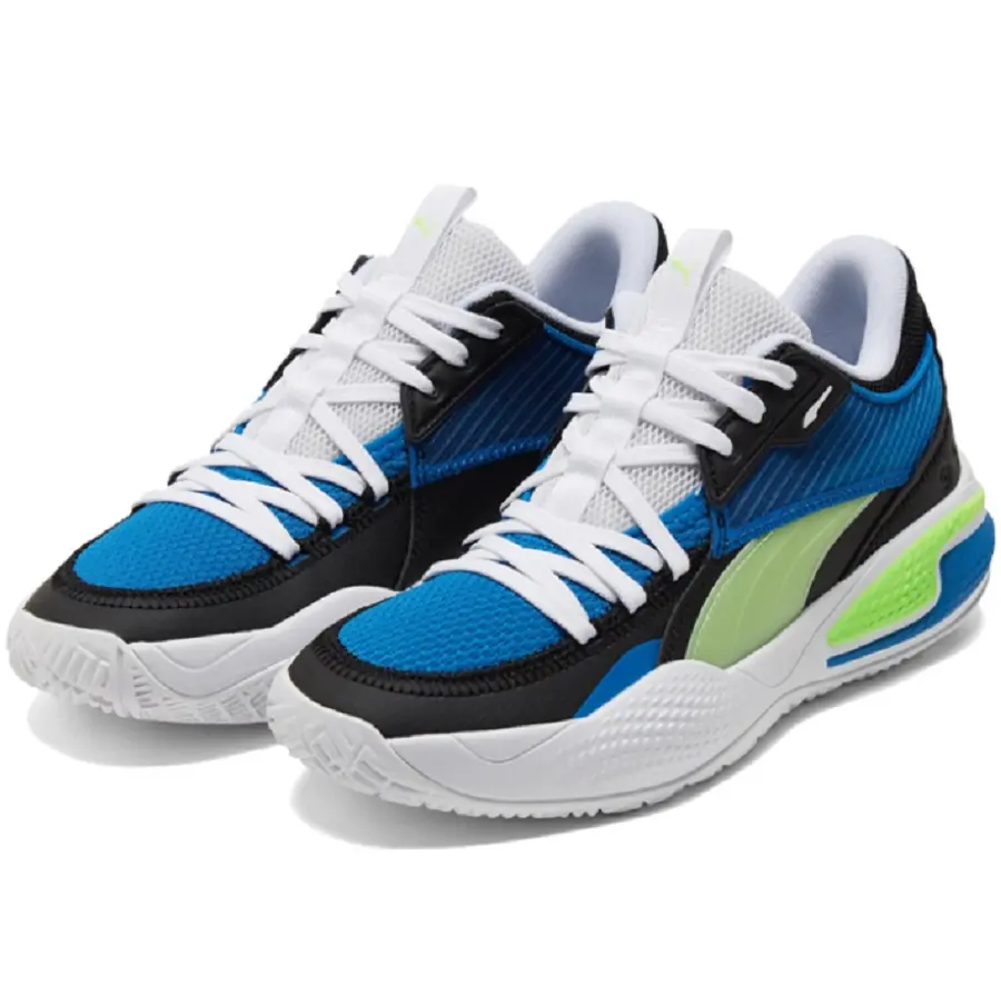 Alternative view of Giày Puma Court Rider 'Future Blue Green Glare' 195634-01