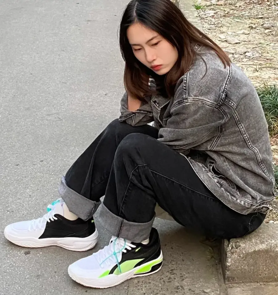 Giày Puma Court Rider I 'White Green Glare' 195634-07 - Ảnh 6