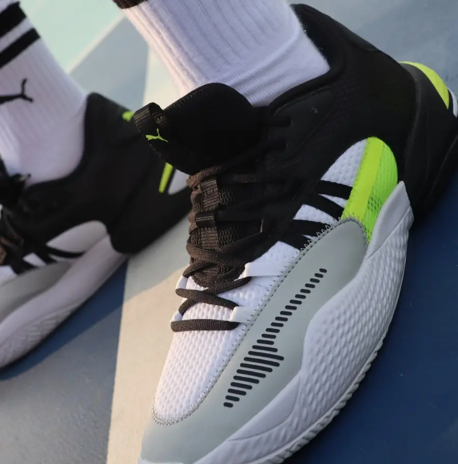 Giày Puma Court Rider I 'White Green Glare' 195634-07 - Ảnh 5