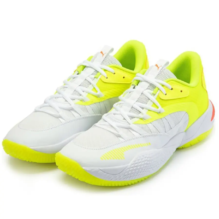 Alternative view of Giày Puma Court Rider 2.0 Glow Stick 'White Lime' 377393-02