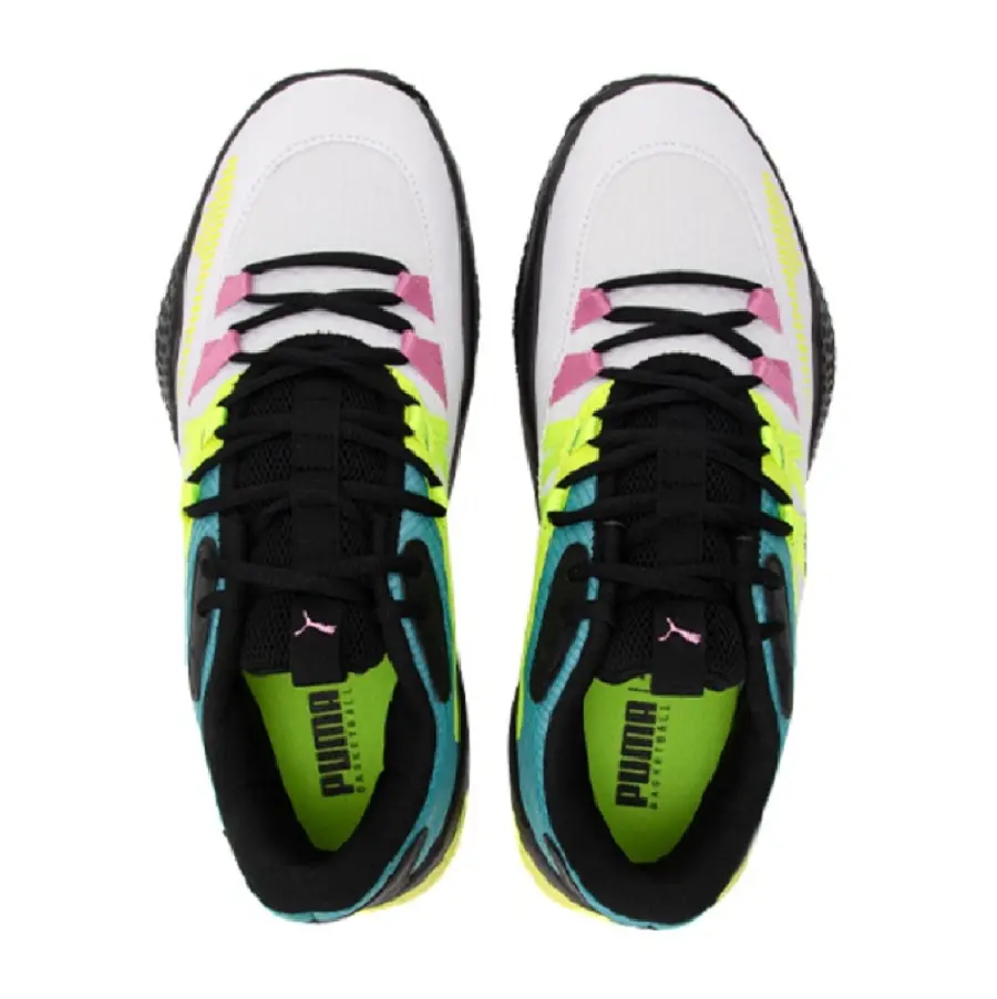 Alternative view of Giày Puma Court Rider 2.0 'White Yellow Alert' 376877-01