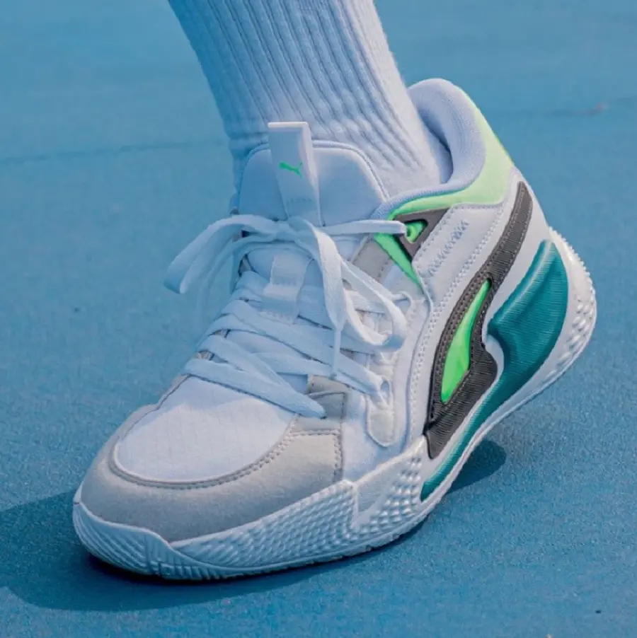 Giày Puma Court Rider Chaos 'Jewel - White Fizzy Lime' 378051-01 - Ảnh 7