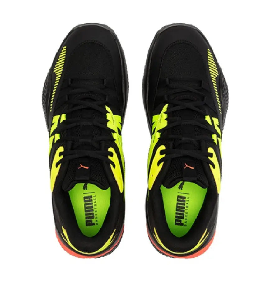 Giày Puma Court Rider 2.0 Glow Stick 'Black Lime Squeeze' 377393-01 - Ảnh 3