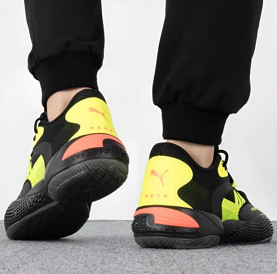 Giày Puma Court Rider 2.0 Glow Stick 'Black Lime Squeeze' 377393-01 - Ảnh 4