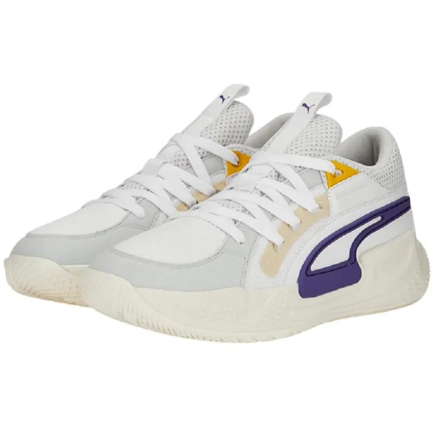 Alternative view of Giày Puma Court Rider Chaos Slash Lakers 'White Violet' 378052-05