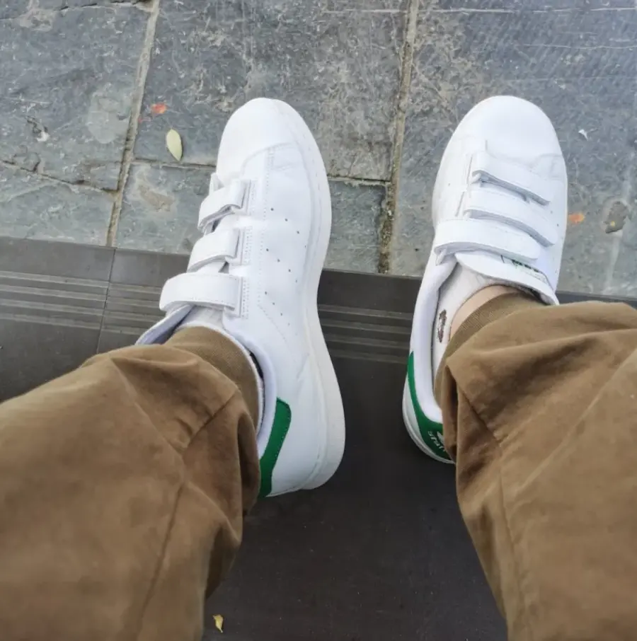 Giày Adidas Stan Smith CF "Cloud White" S75187 - Ảnh 6
