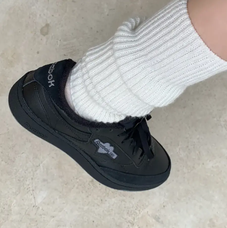 Giày Reebok Club C 85 'Triple Black' GV6984 - Ảnh 5