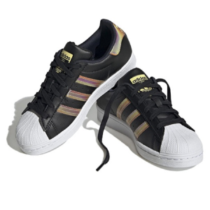 Alternative view of Giày Adidas Superstar J 'Iridescent - Black' HQ4364