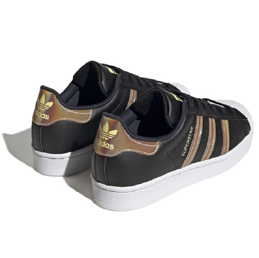 Giày Adidas Superstar J 'Iridescent - Black' HQ4364 - Ảnh 3