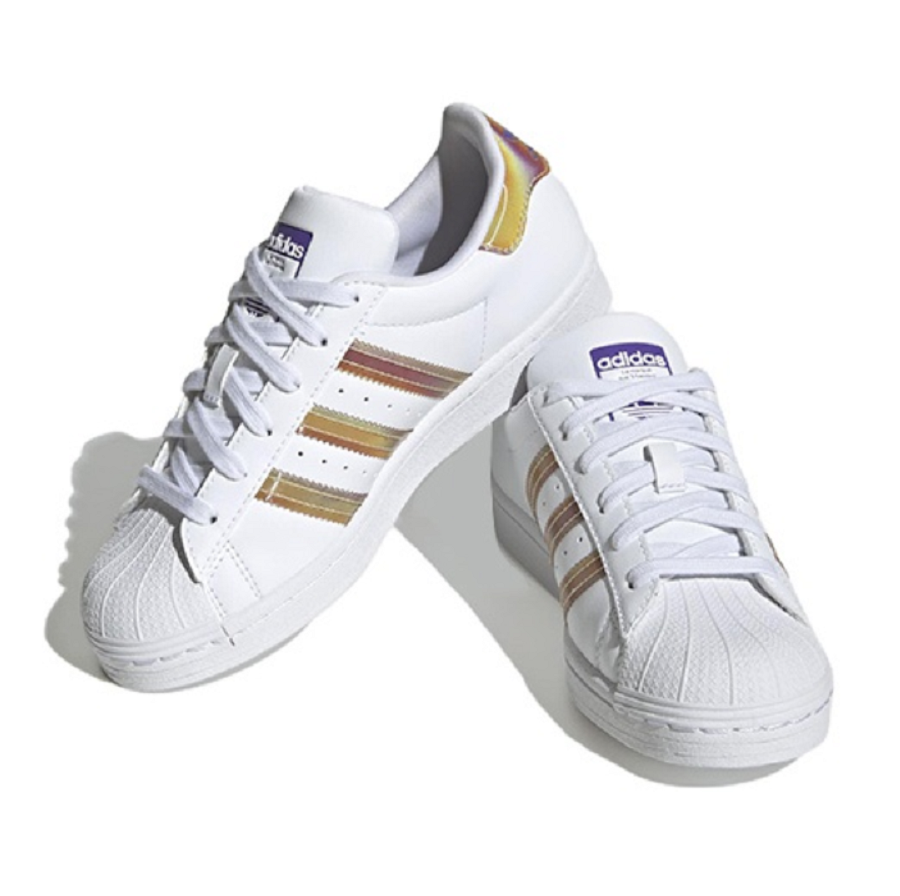Giày Adidas Superstar J 'Iridescent - White' HQ4346 - Ảnh 2