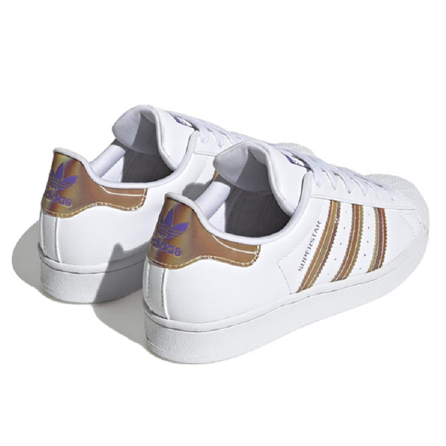 Giày Adidas Superstar J 'Iridescent - White' HQ4346 - Ảnh 4