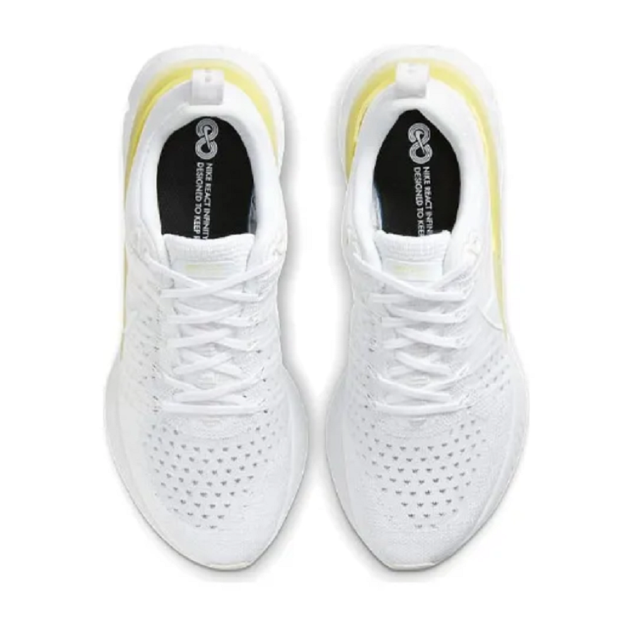 Giày Nike React Infinity Run Flyknit 2 'White Light Citron' CT2423-100 - Ảnh 4