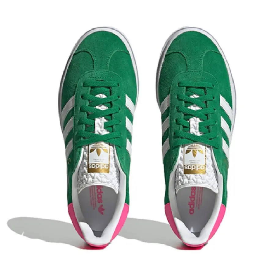Giày Adidas Gazelle Bold 'Green Lucid Pink' IG3136 - Ảnh 3